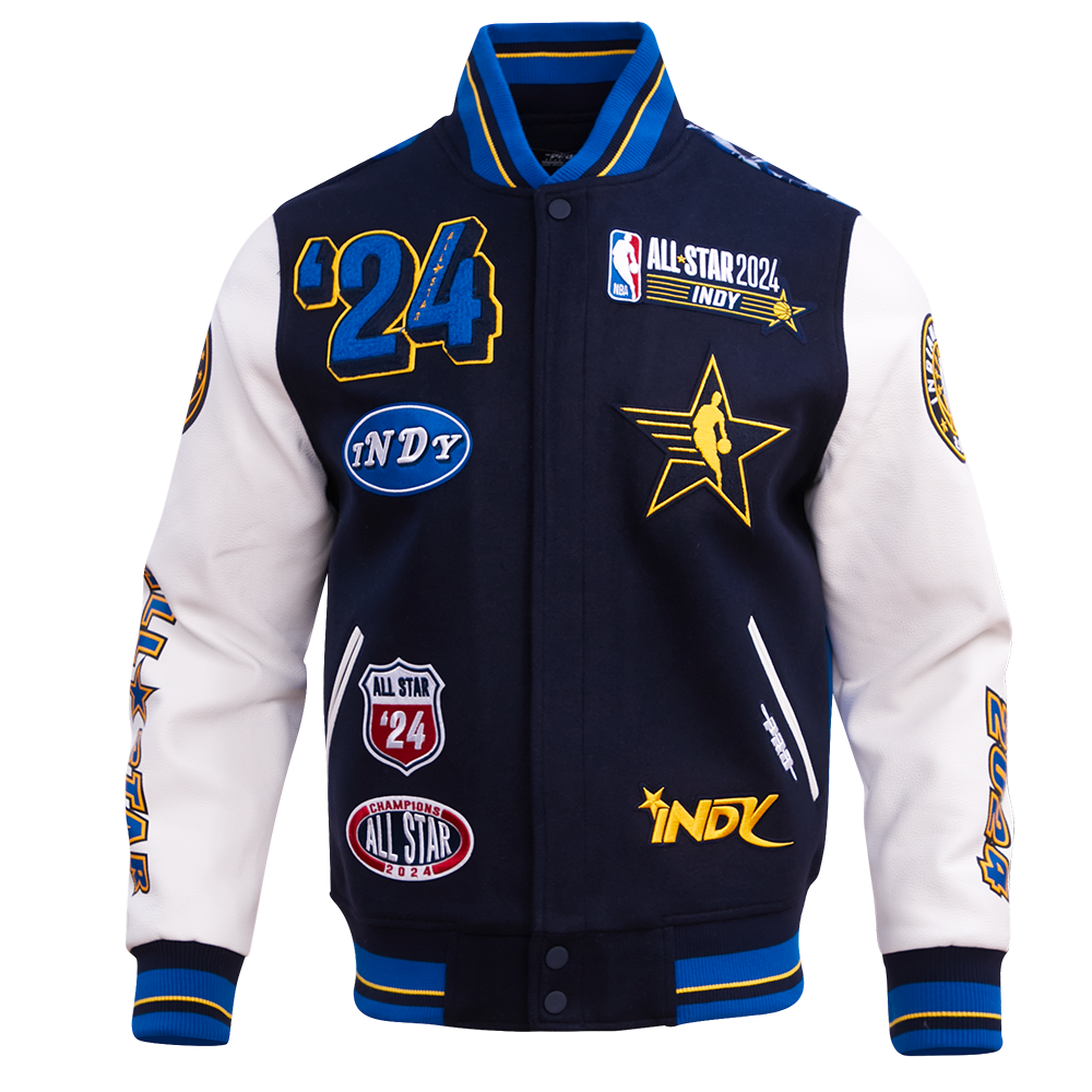 NBA ALL STAR GAME 2024 MEN'S WOOL VARSITY JACKET (MIDNIGHT NAVY/ROYAL