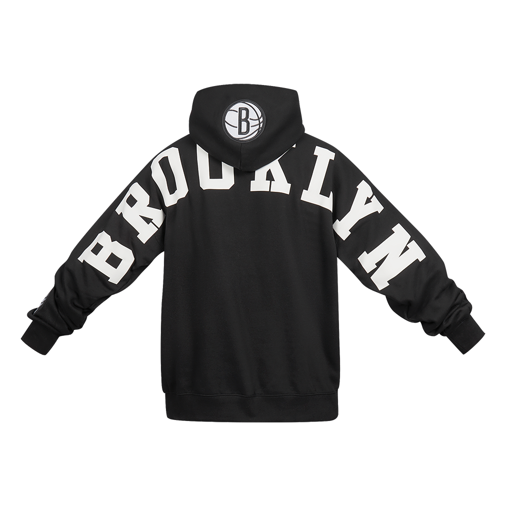 NBA BROOKLYN NETS WINGSPAN MEN'S DROP SHOULDER FLEECE PULLOVER