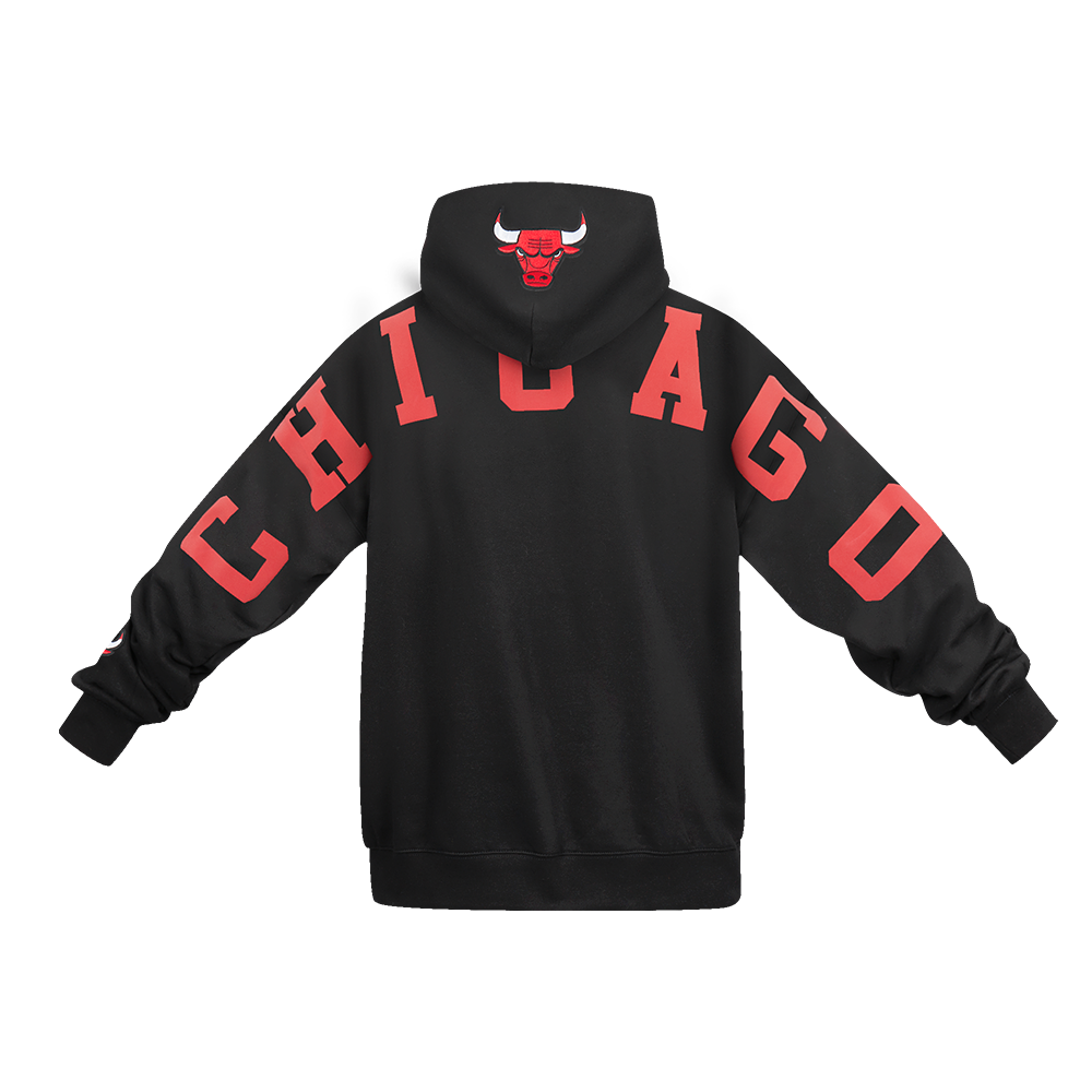 NBA CHICAGO BULLS WINGSPAN MEN'S DROP SHOULDER FLEECE PULLOVER