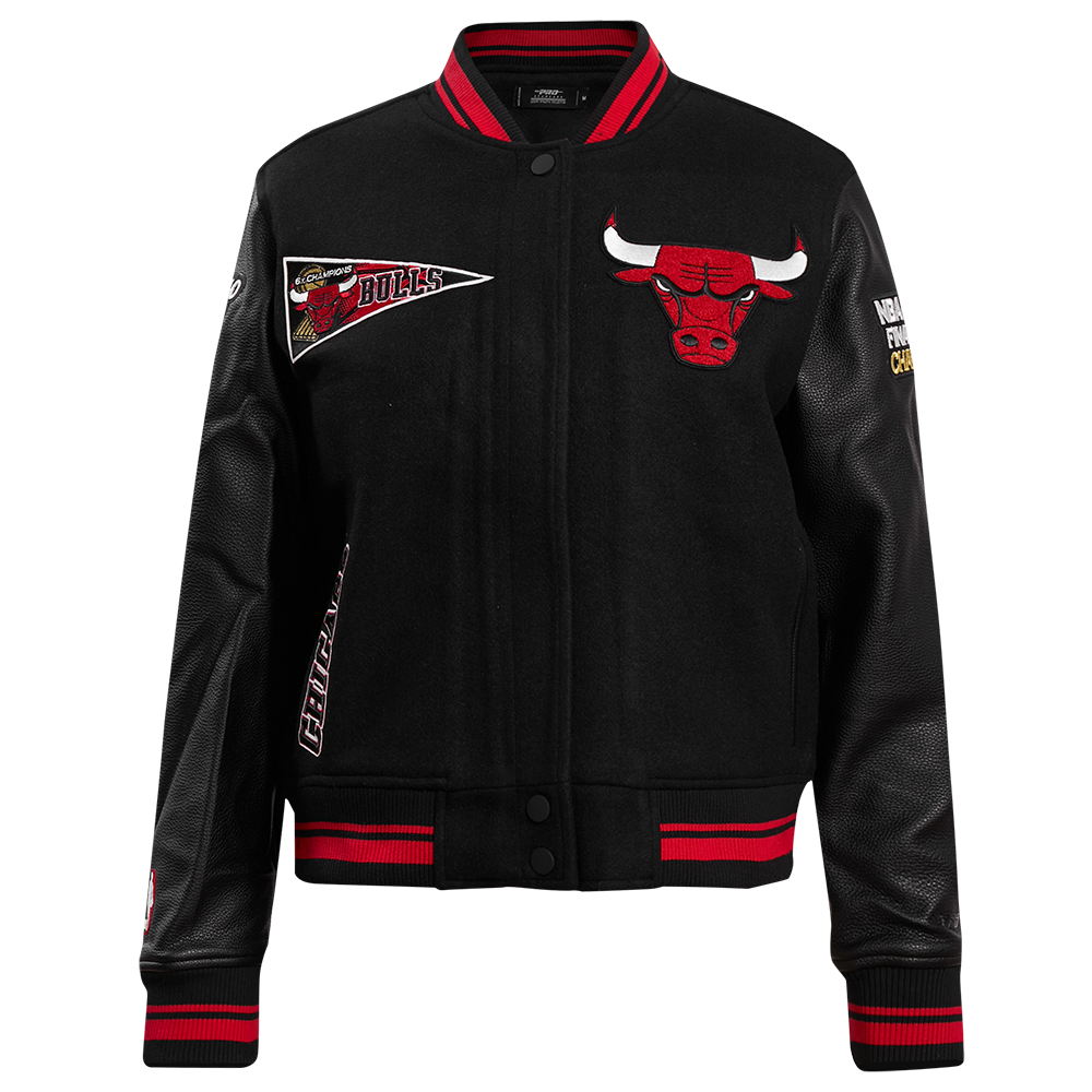 NBA CHICAGO BULLS RETRO CLASSIC WOMEN'S RIB WOOL VARSITY JACKET