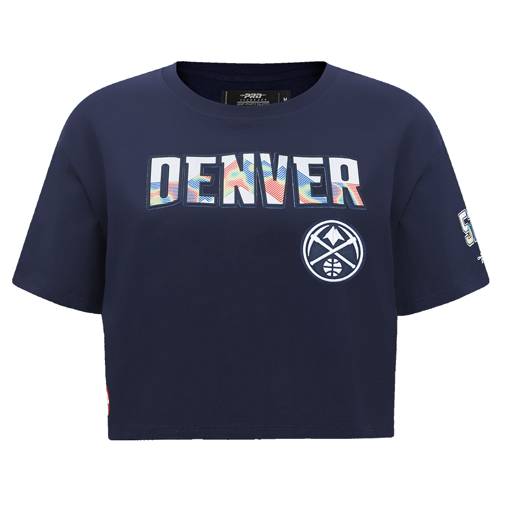 NBA DENVER NUGGETS CITY EDITION 2425 WOMEN'S SJ BOXY TEE (MIDNIGHT NA