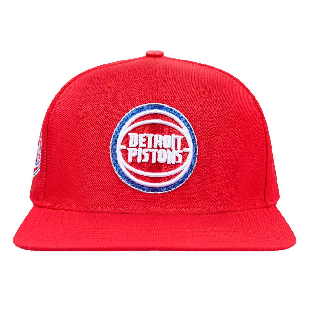 NBA DETROIT PISTONS SCRIPT TAIL WOOL SNAPBACK (RED) Pro Standard