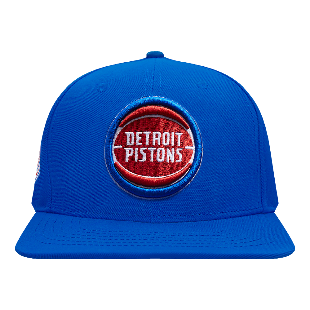 NBA DETROIT PISTONS SCRIPT TAIL WOOL SNAPBACK (ROYAL BLUE) Pro Standard