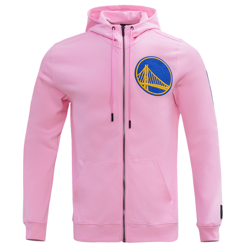 NBA GOLDEN STATE WARRIORS CLASSIC CHENILLE MEN'S FULL ZIP PULLOVER