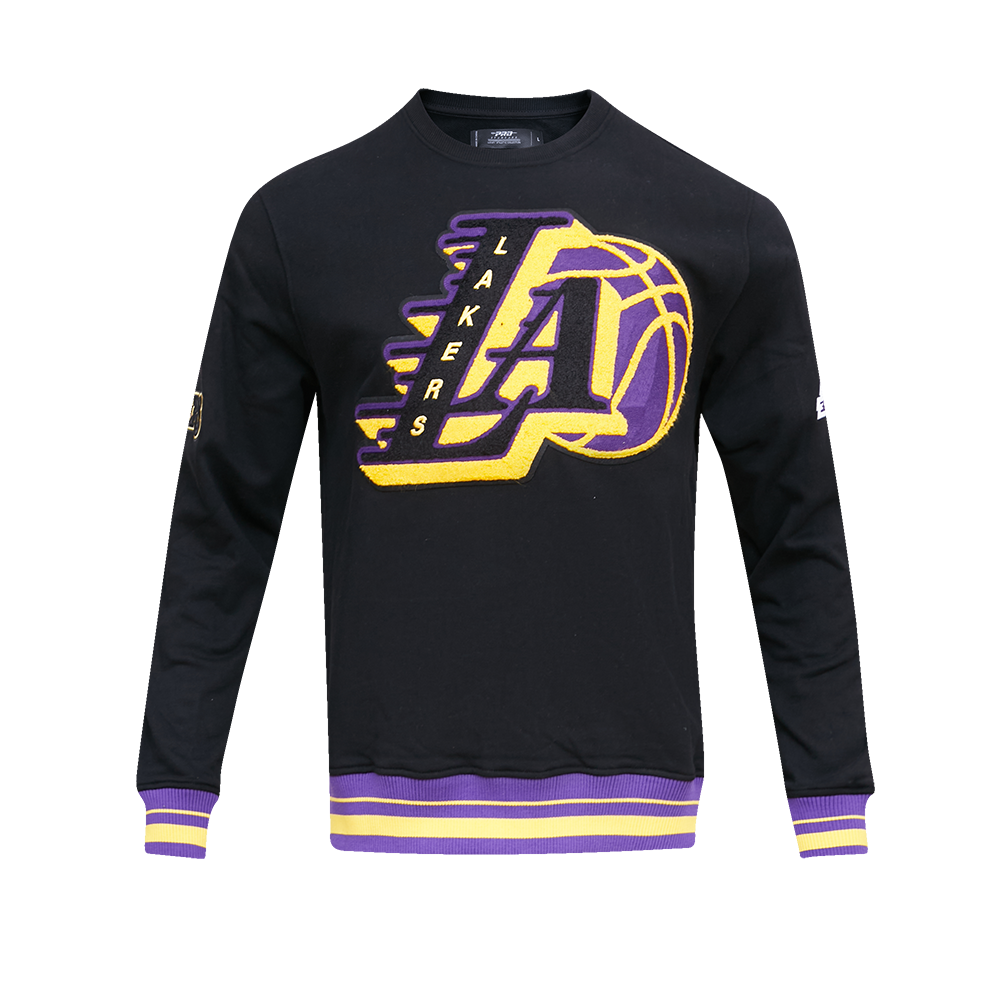 NBA LOS ANGELES LAKERS MASHUP MEN'S CREWNECK (BLACK) – Pro