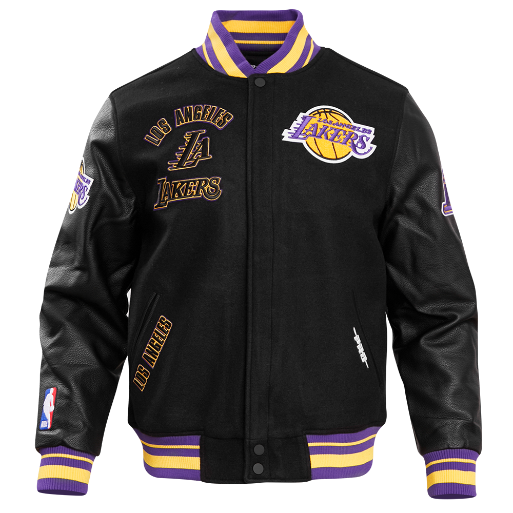 NBA LOS ANGELES LAKERS RETRO CLASSIC MEN'S RIB WOOL VARSITY JACKET