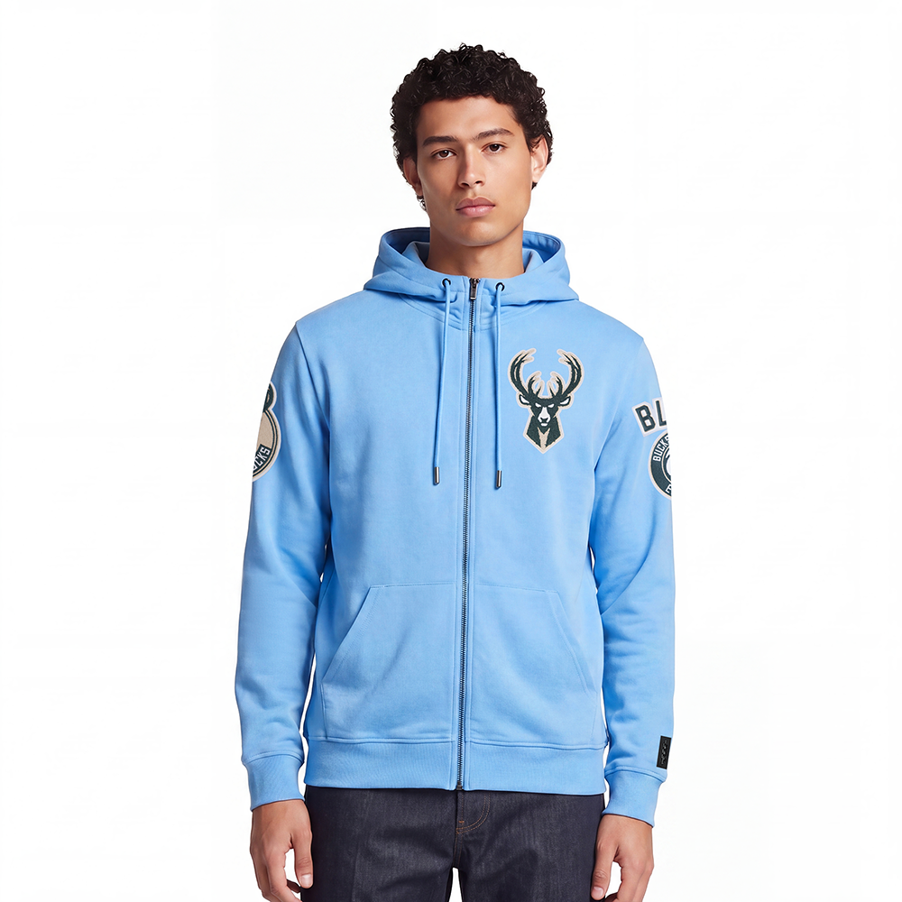 Pro Standard NBA Milwaukee Bucks Zip Hoodie - Men's