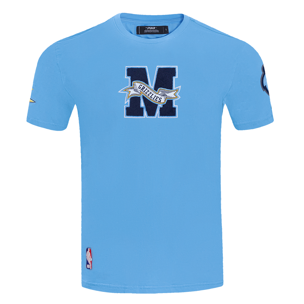NBA MEMPHIS GRIZZLIES TEAM PENNANTS MEN S TEE UNIVERSITY BLUE Pro nba-memphis-grizzlies-team-pennants-men-s-tee-university-blue-pro