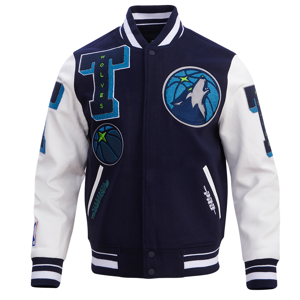 Pro Standard NBA Minnesota Timberwolves Mashup Varsity Jacket - Men's Pro Standard NBA Minnesota Timberwolves Mashup Varsity Jacket - Men's