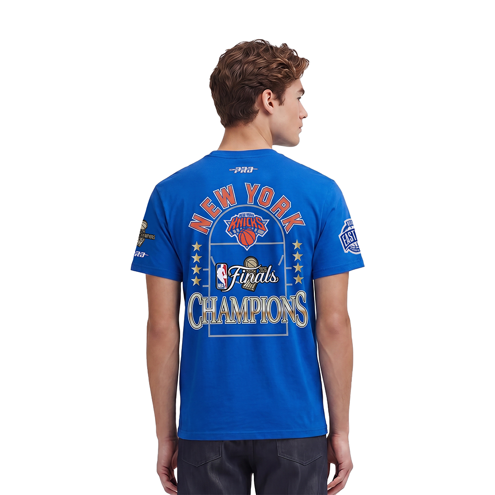 NEW YORK KNICKS 2026 NBA CHAMPIONSHIP MEN'S S/S TEE (ROYAL BLUE