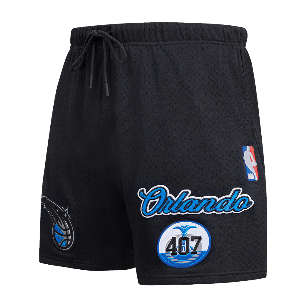NBA ORLANDO MAGIC CITY ICONS MESH SHORT BLACK Pro Standard nba-orlando-magic-city-icons-mesh-short-black-pro-standard