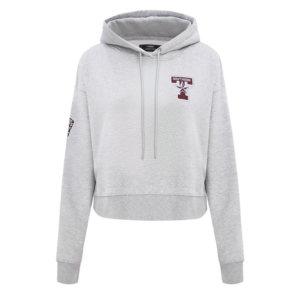 TEXAS SOUTHERN UNIVERSITY CLASSIC WOMEN'S FLEECE CROPPED PULLOVER