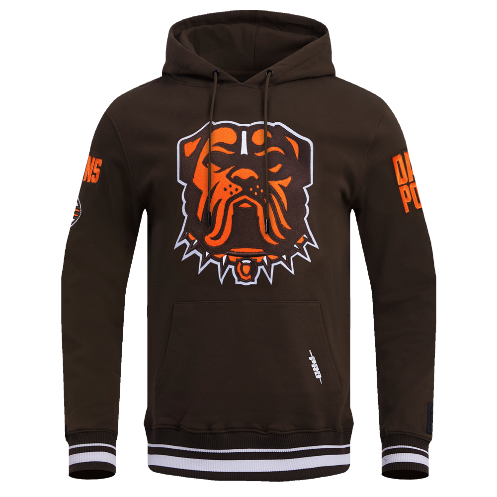 NFL CLEVELAND BROWNS MASHUP MEN'S RIB PULLOVER HOODIE (BROWN