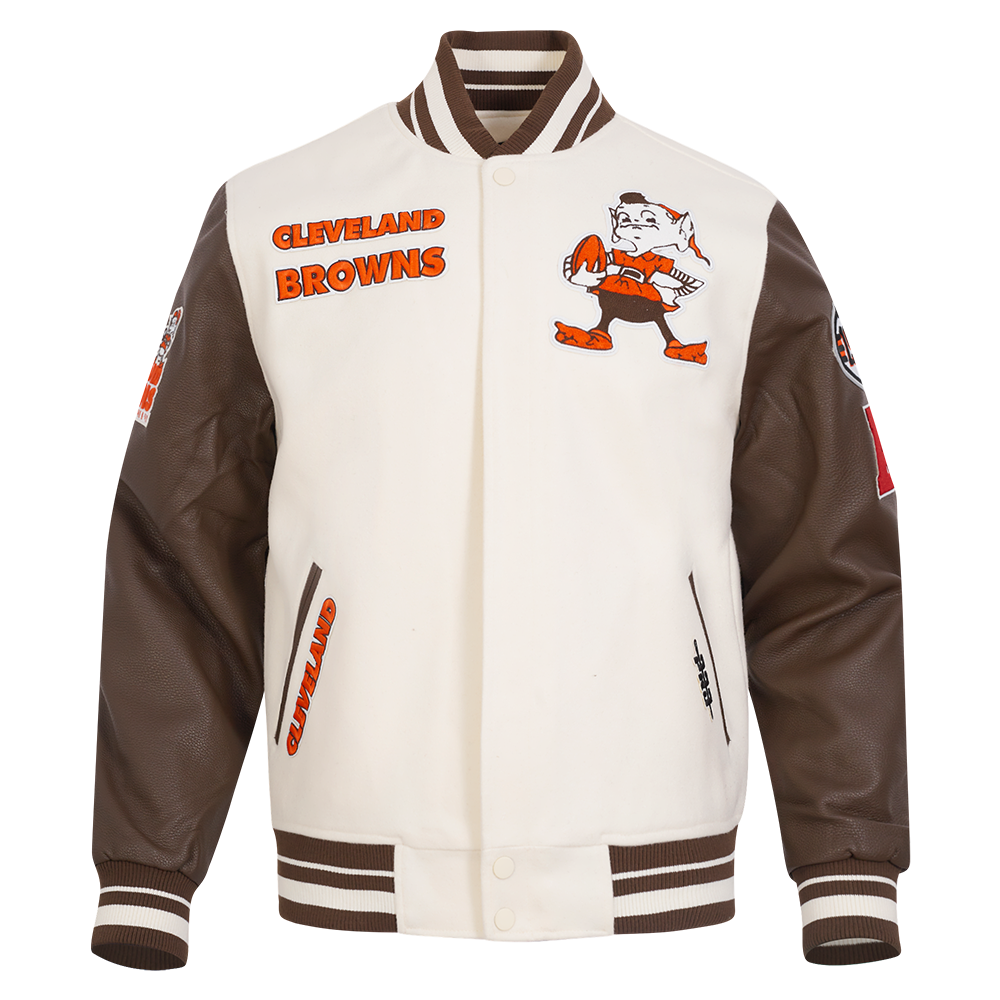 Pro Standard NFL Cleveland Browns Retro Classic Varsity Jacket - Men's
