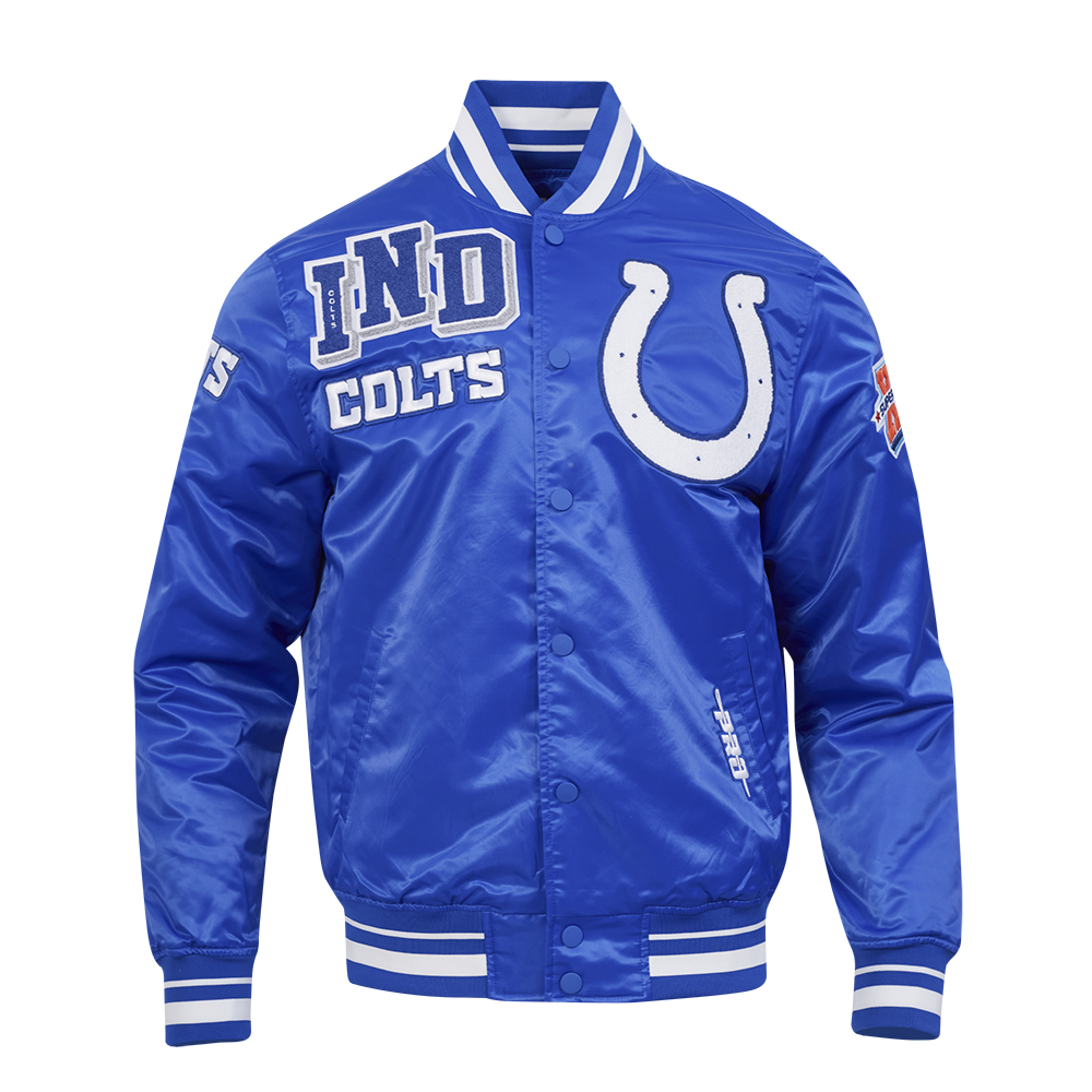 Pro Standard NFL Indianapolis Colts Mashup Satin Jacket - Men's