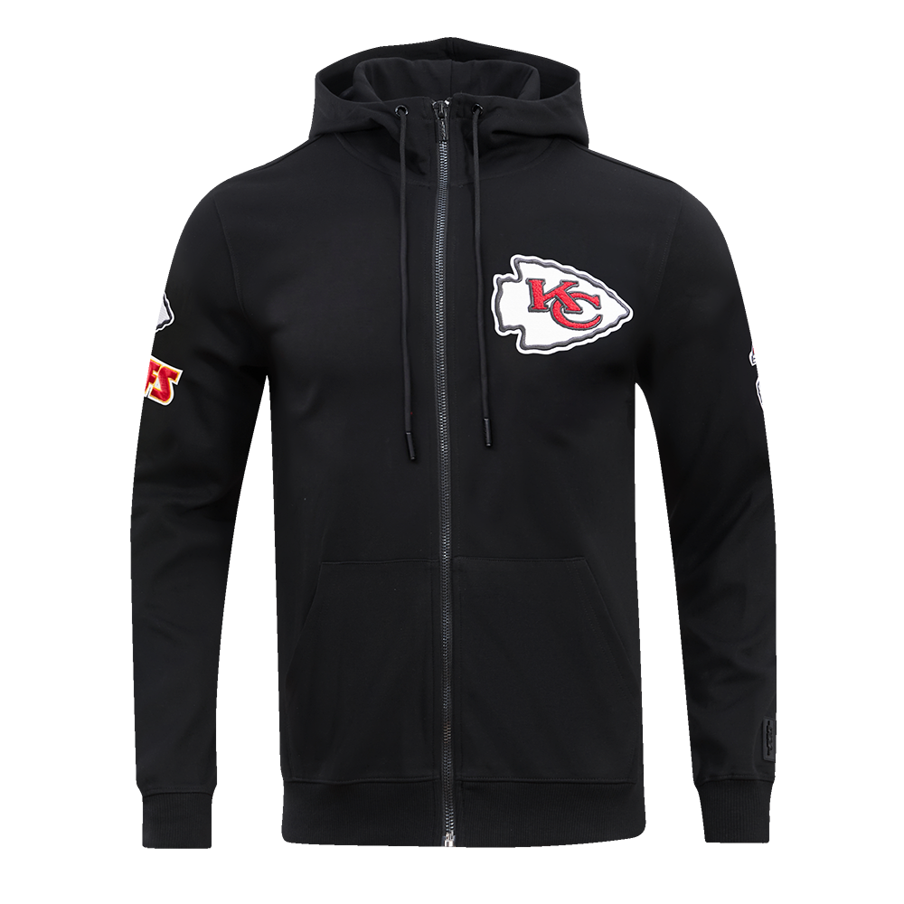 NFL KANSAS CITY CHIEFS CLASSIC CHENILLE MEN'S FULL ZIP HOODIE