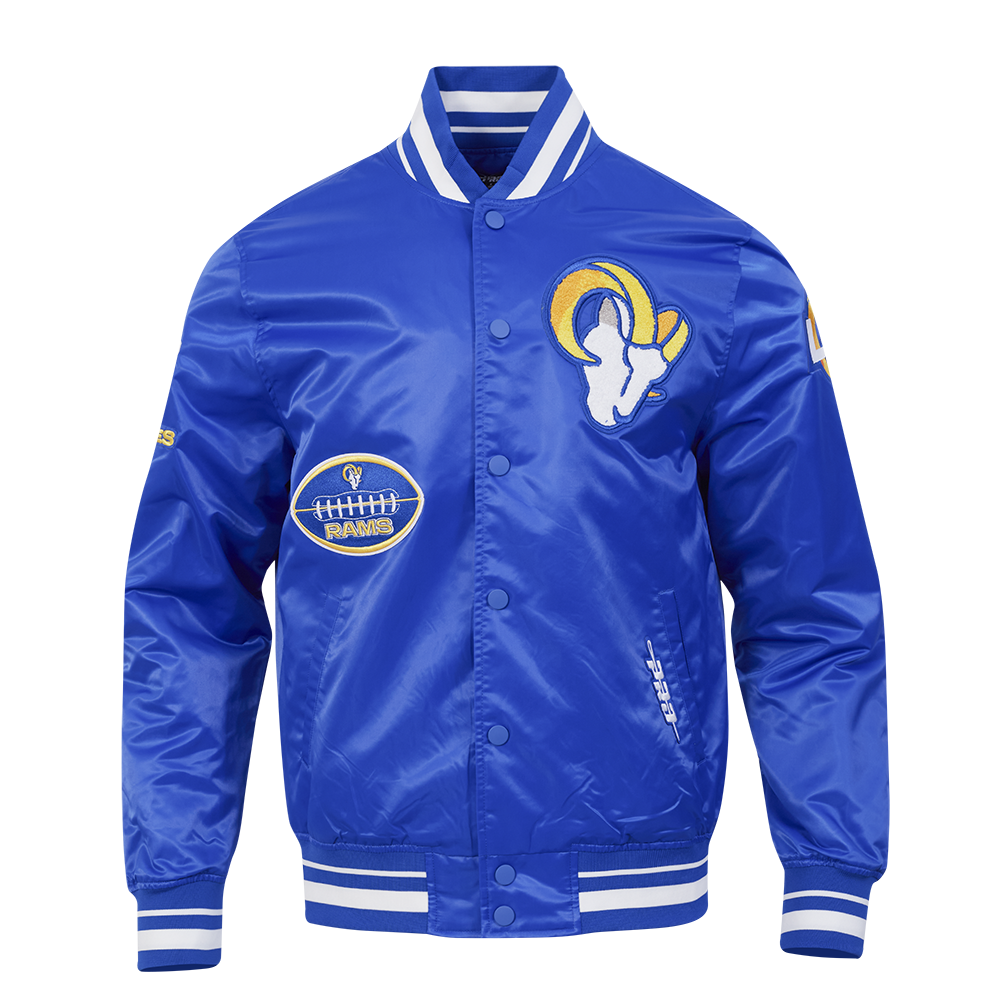 Pro Standard NFL Los Angeles Rams Old English Satin Jacket - Men's