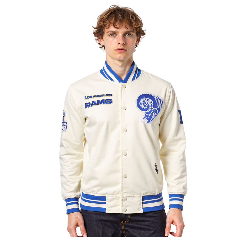 Pro Standard NFL Los Angeles Rams Retro Classic Satin Jacket - Men's