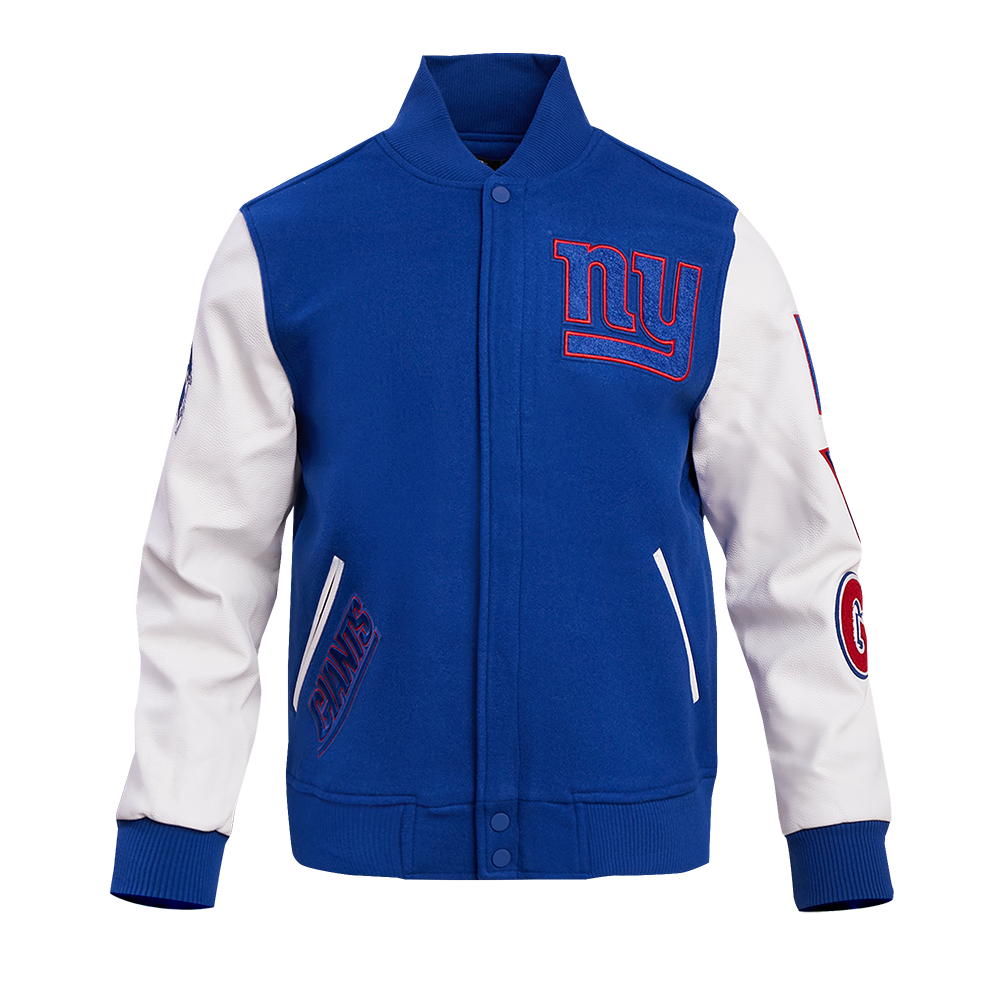NFL NEW YORK GIANTS CLASSIC WOOL MEN'S VARSITY JACKET (DODGER BLUE