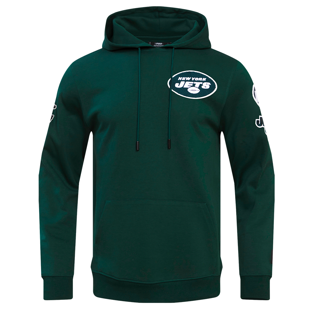 NFL NEW YORK JETS CLASSIC CHENILLE MEN'S DOUBLE KNIT PULLOVER