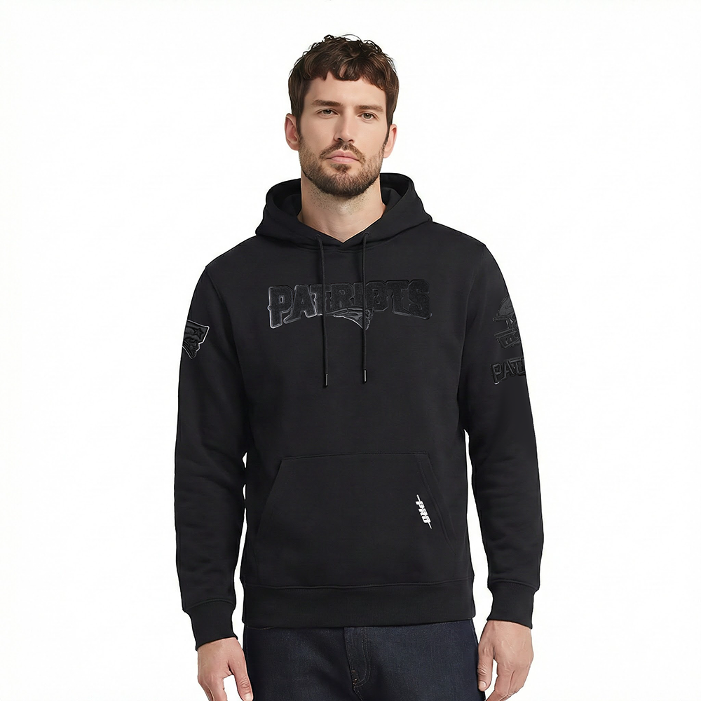 Pro Standard NFL New England Patriots Triple Black Hoodie - Men's