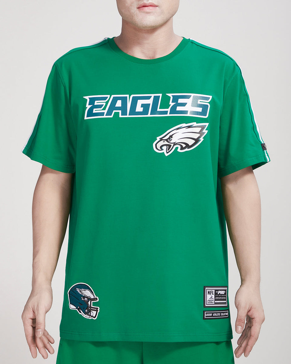 PHILADELPHIA EAGLES RETRO CLASSIC SJ STRIPED TEE (EGGSHELL/ KELLY