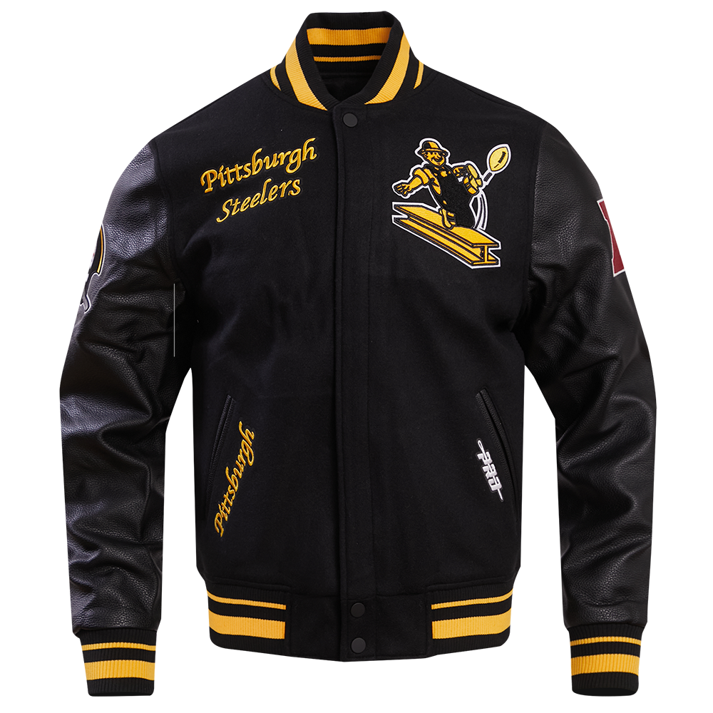 NFL PITTSBURGH STEELERS RETRO CLASSIC MEN'S RIB WOOL VARSITY NFL PITTSBURGH STEELERS RETRO CLASSIC MEN'S RIB WOOL VARSITY