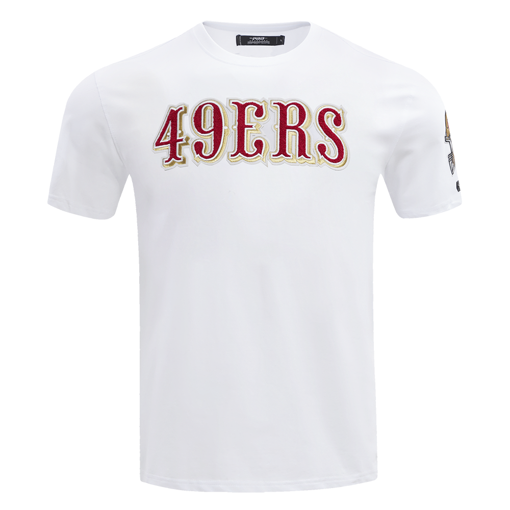 NFL SAN FRANCISCO 49ERS CLASSIC CHENILLE TEE (WHITE) – Pro Standard