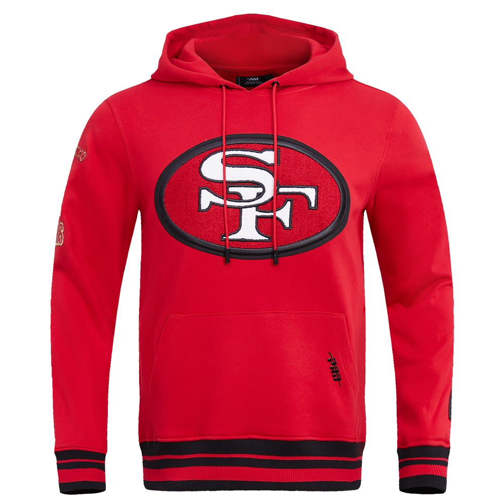 NFL SAN FRANCISCO 49ERS RETRO CLASSIC MEN'S PULLOVER HOODIE (RED