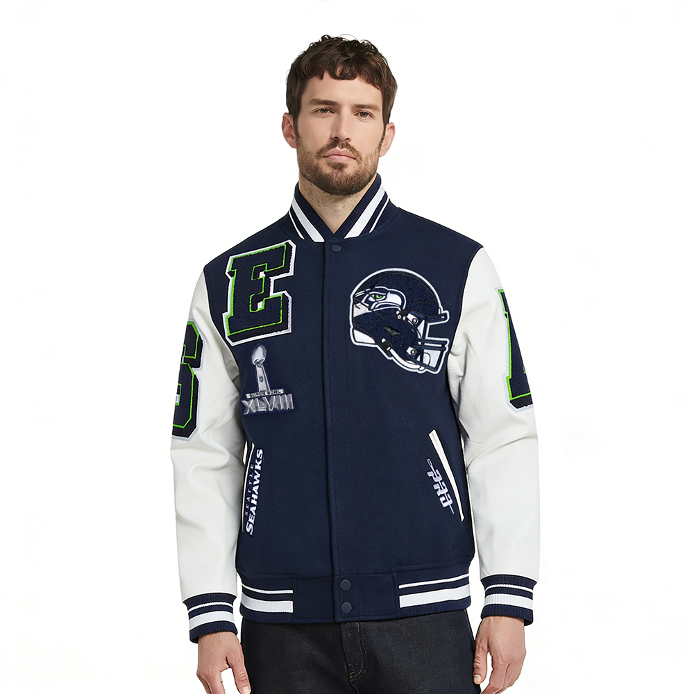 Pro Standard NFL Seattle Seahawks Mashup Varsity Jacket - Men's