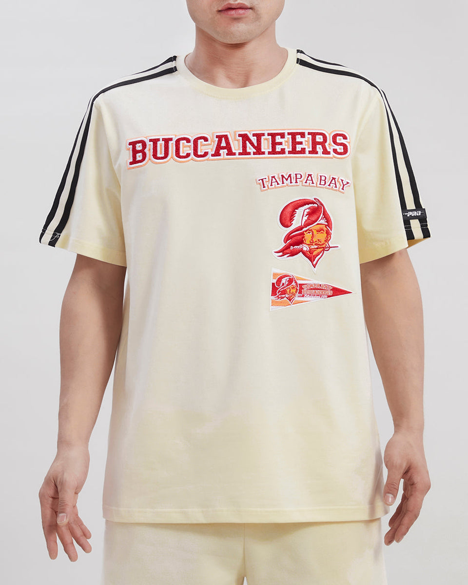 TAMPA BAY BUCCANEERS RETRO CLASSIC RIB SATIN JACKET (EGGSHELL/ BLACK) – Pro  Standard