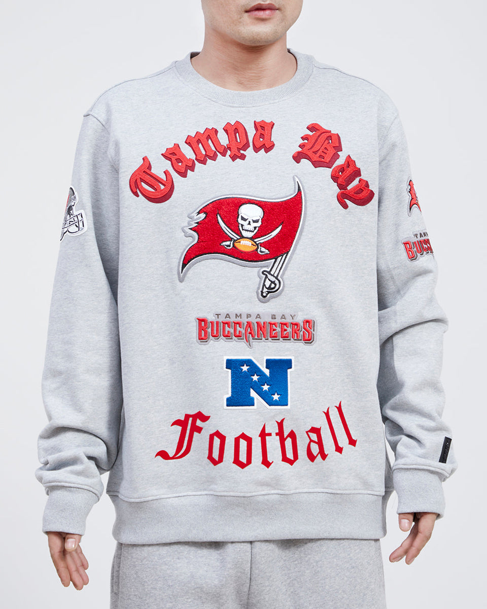 TAMPA BAY BUCCANEERS MASH UP FLC CREWNECK (BLACK/RED/BLACK)