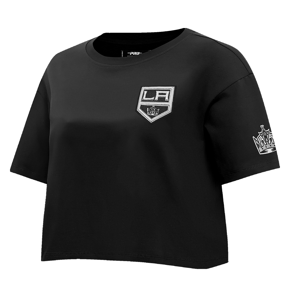 NHL LOS ANGELES KINGS CLASSIC WOMEN S BOXY TEE BLACK Pro Standard nhl-los-angeles-kings-classic-women-s-boxy-tee-black-pro-standard