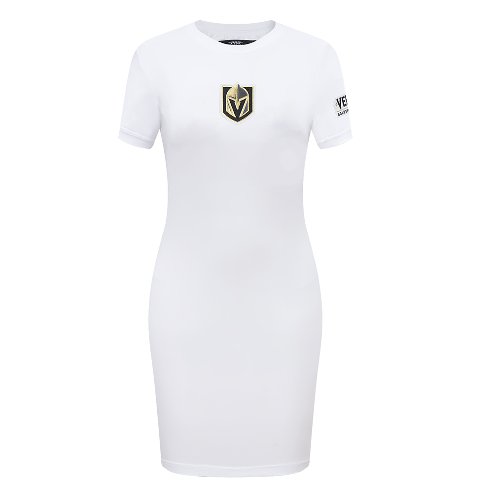 Pro Standard NHL Vegas Golden Knights Classic Women's Bodycon Dress (White) XS Pro Standard NHL Vegas Golden Knights Classic Women's Bodycon Dress (White) XS