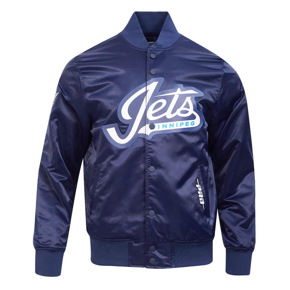 選手支給品 英国ナショナルチーム 非売品 ウィンタージャケット プロチーム NHL WINNIPEG JETS CLASSIC SATIN MEN'S JACKET (NAVY) – Pro Standard