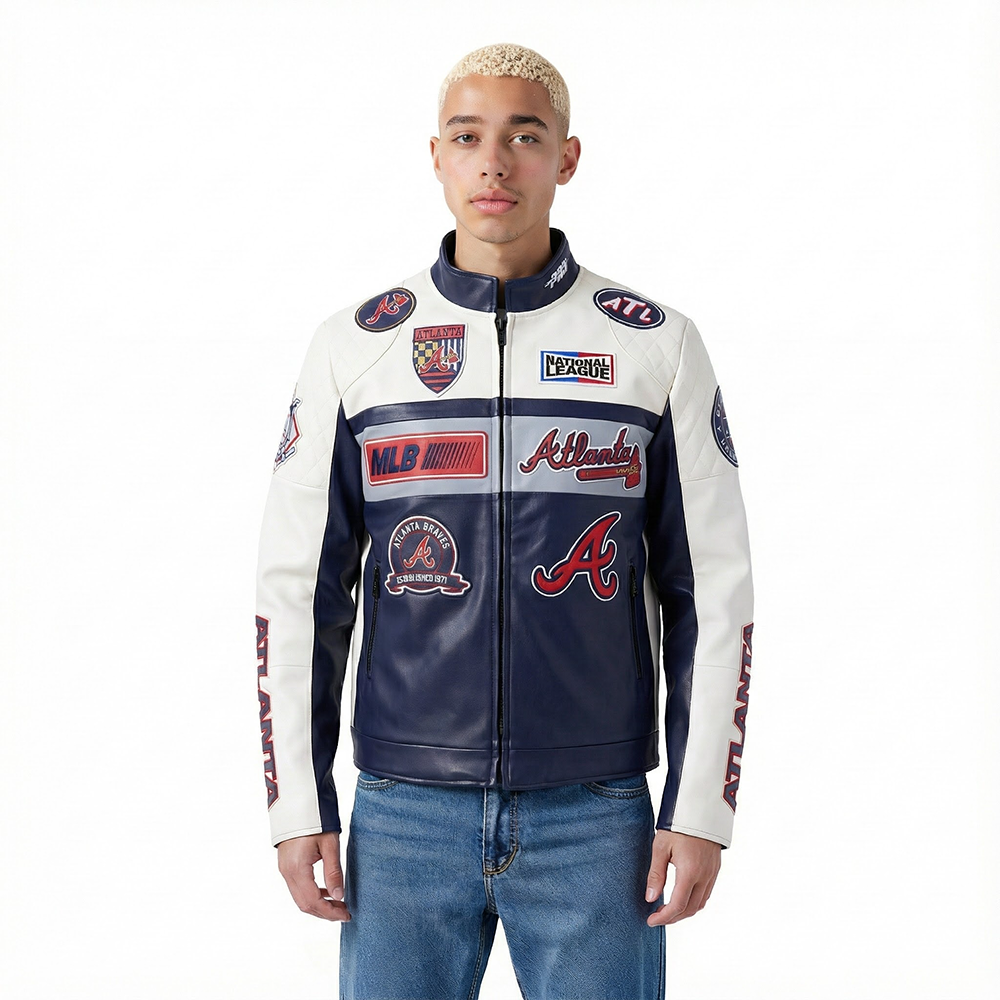 Pro Standard MLB Atlanta Braves Moto Jacket - Men's