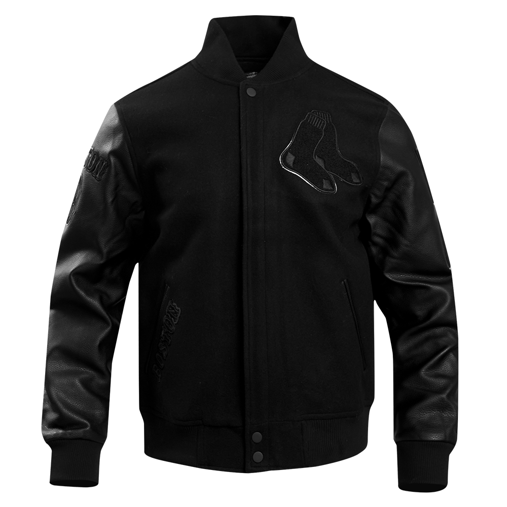 その他ブランド / Atlas sports wear boston mass/ジャケット/--/ウール/BLK// MLB BOSTON RED SOX TRIPLE BLACK WOOL MEN'S VARSITY JACKET (TRIPLE