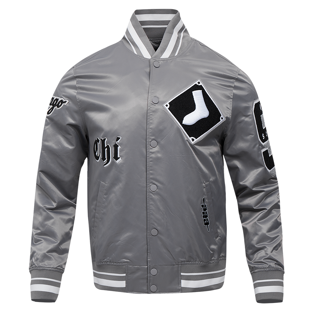 Pro Standard MLB Chicago White Sox Old English Satin Jacket - Men's