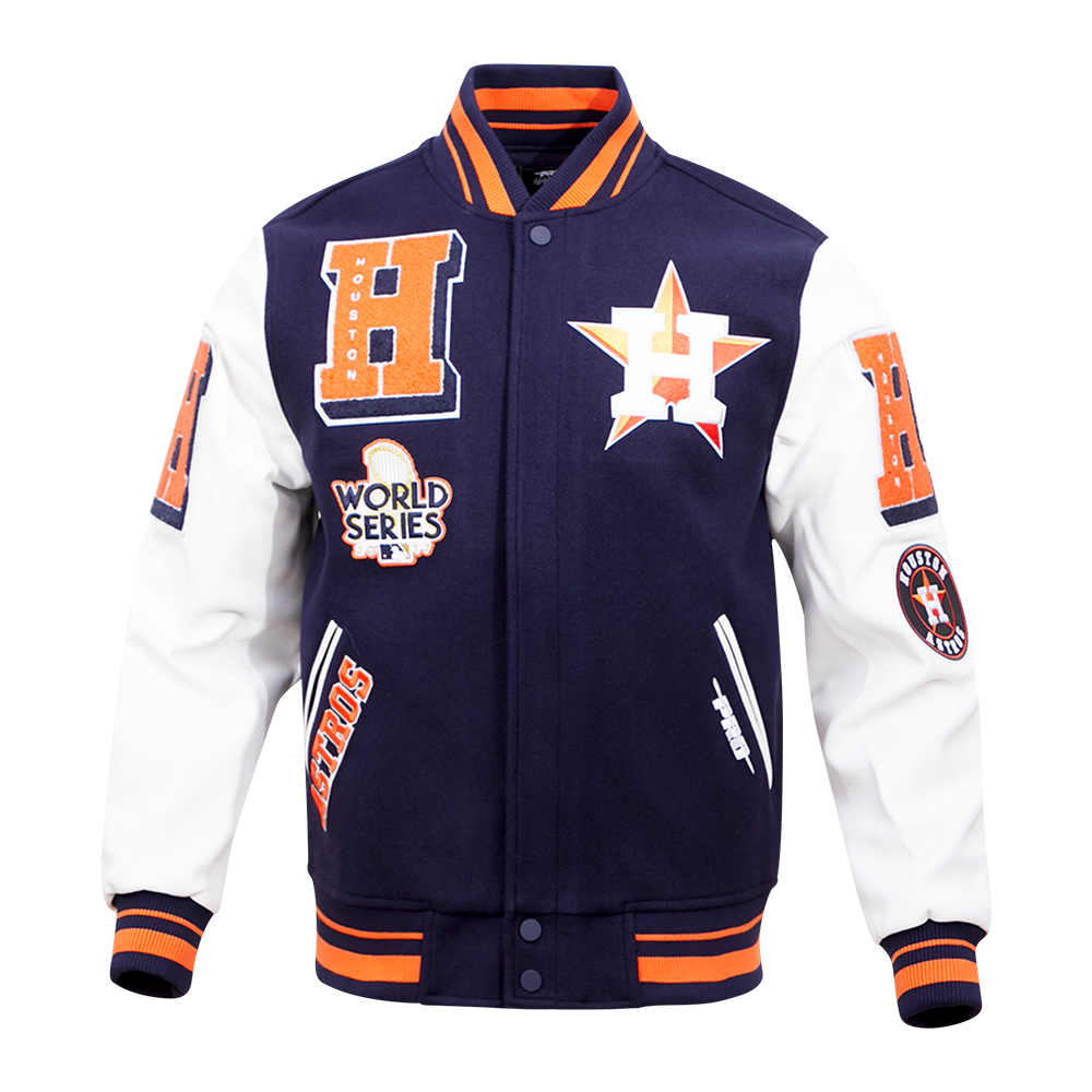 Pro Standard MLB Houston Astros Mashup Varsity Jacket - Men's