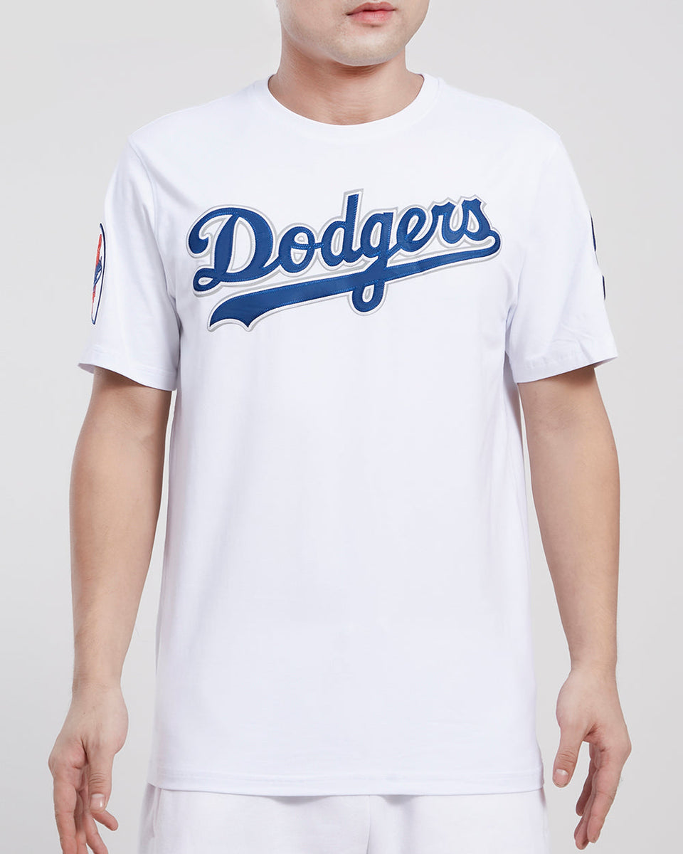 LOS ANGELES DODGERS TACKLE TWILL SJ TEE (WHITE) – Pro Standard