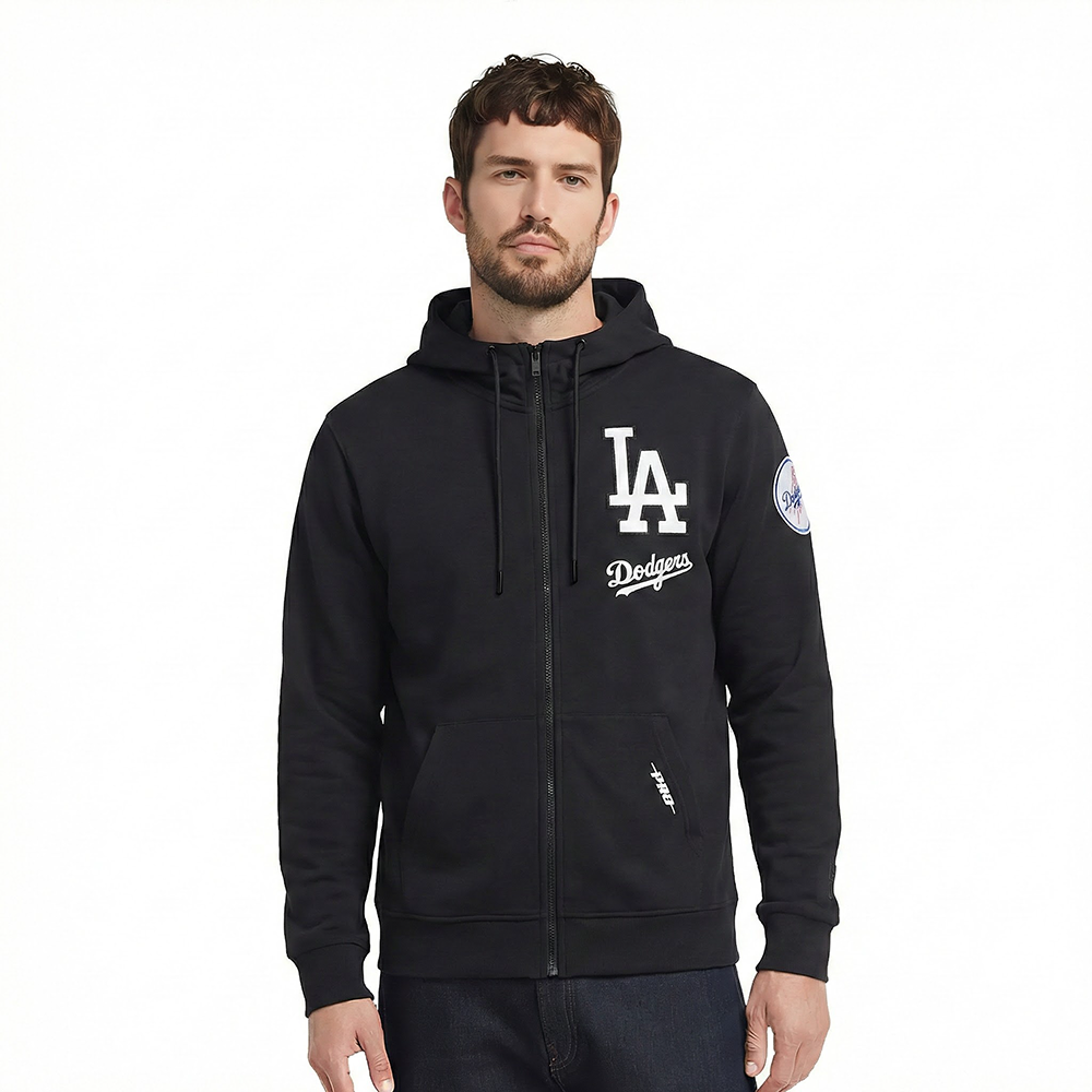 Pro Standard MLB Los Angeles Dodgers Chenille Zip Hoodie - Men's