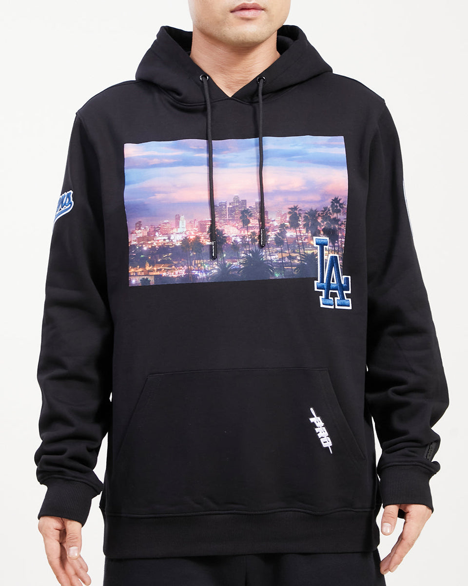 LOS ANGELES DODGERS CITY SCAPE FLC PO HOODIE (WHITE)