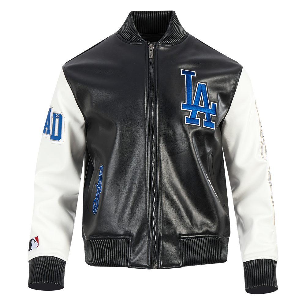 MLB LOS ANGELES DODGERS CITY SIGNATURE MEN'S LEATHER VARSITY
