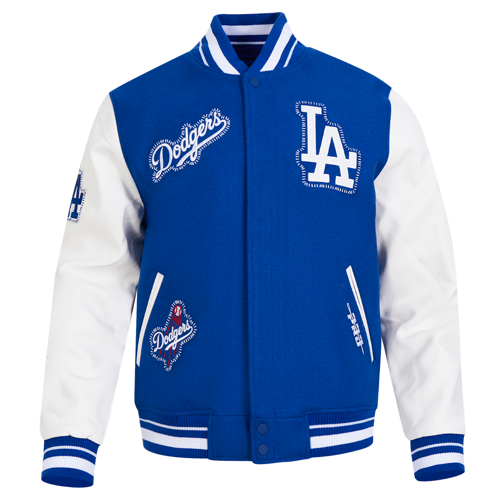 LA Dodgers パッチワークジャケット L LA Dodgers パッチワークジャケット L LA Dodgers パッチワーク