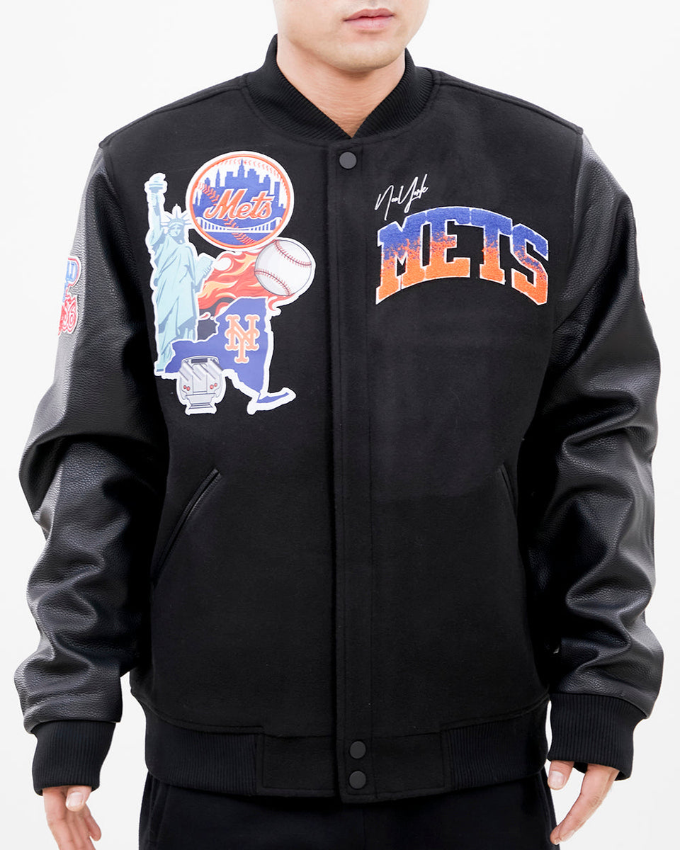 NEW YORK METS HOME TOWN WOOL VARSITY JACKET (ROYAL/WHITE) – Pro Standard