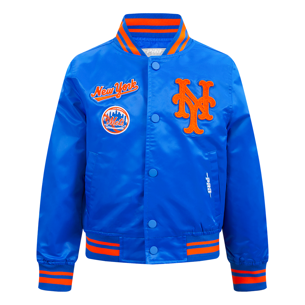 Pro Standard MLB New York Mets Retro Classic Satin Jacket - Youth