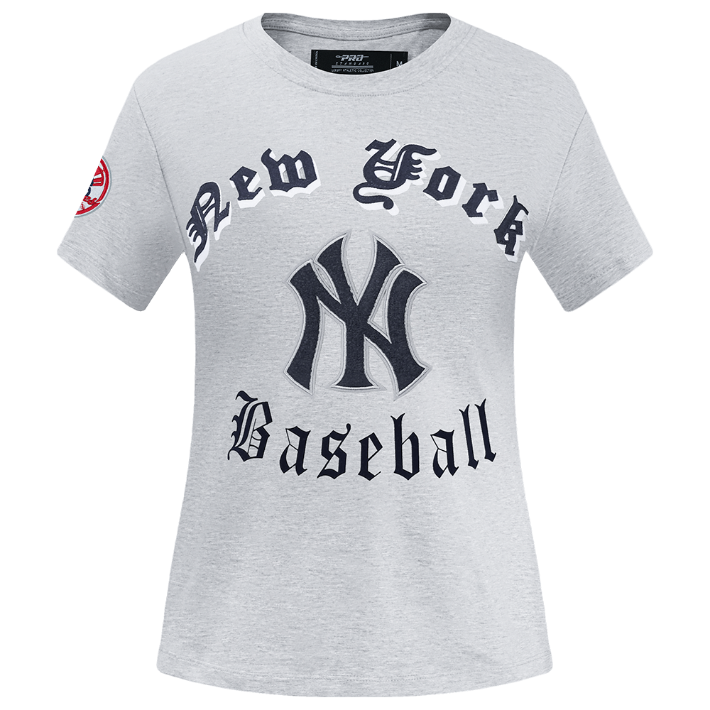 MLB NEW YORK YANKEES OLD ENGLISH WOMEN S SINGLE JERSEY SLIM FIT TEE H mlb-new-york-yankees-old-english-women-s-single-jersey-slim-fit-tee-h
