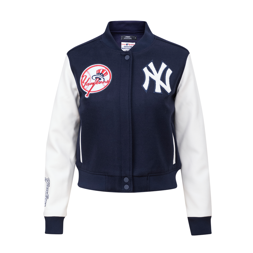 MLB NEW YORK YANKEES CLASSIC WOOL WOMEN'S VARSITY JACKET (MIDNIGHT