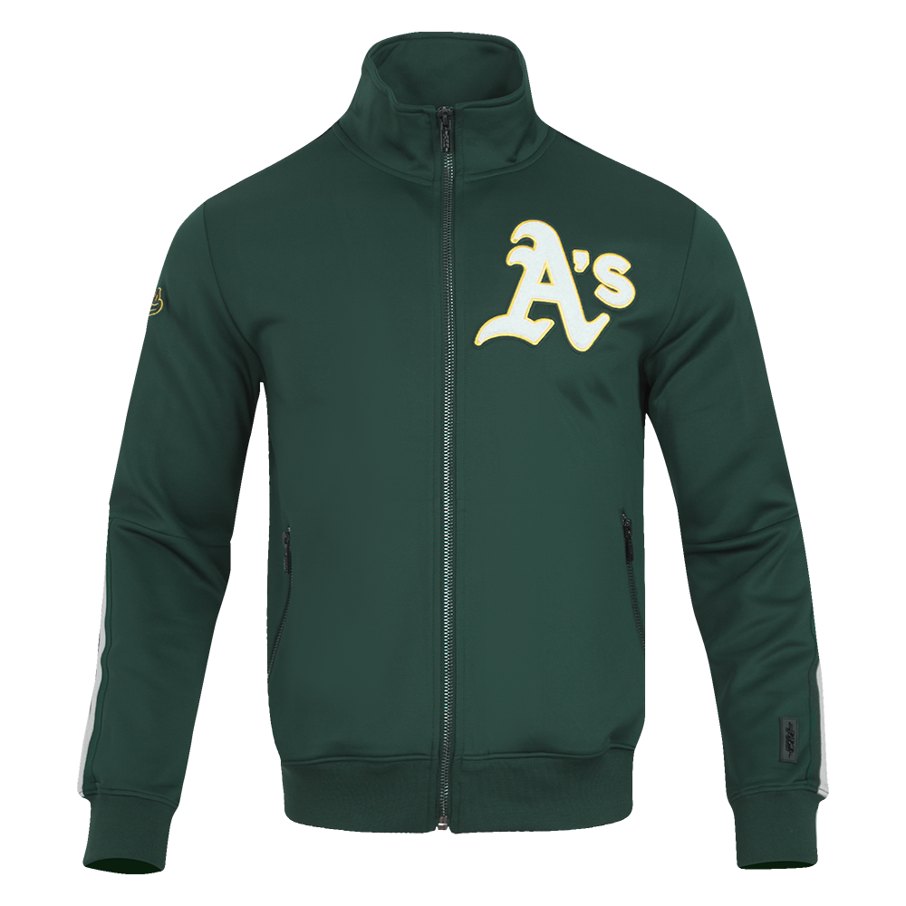 MLB OAKLAND ATHLETICS CLASSIC MEN'S DOUBLE KNIT TRACK JACKET
