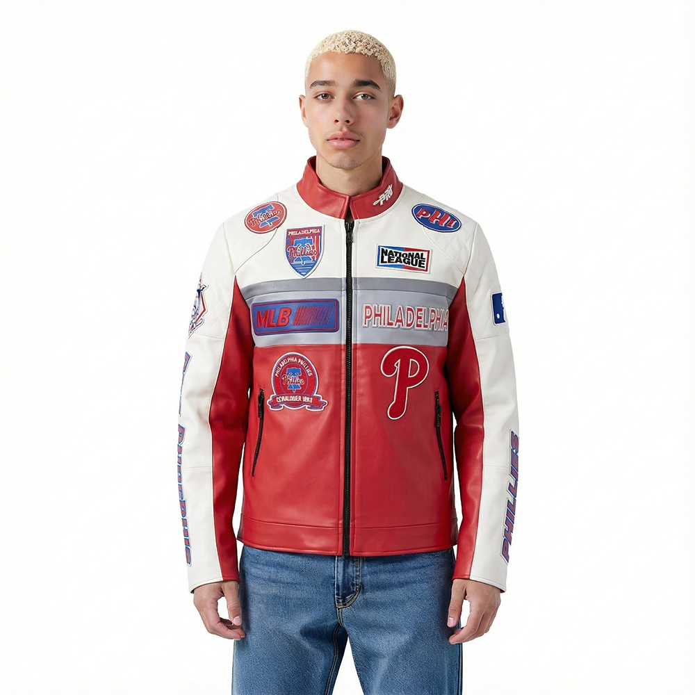 Pro Standard MLB Philadelphia Phillies Moto Jacket - Men's